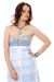 Sequin Bodice Short Party Dress with Cascading Ruffles in alternative picture